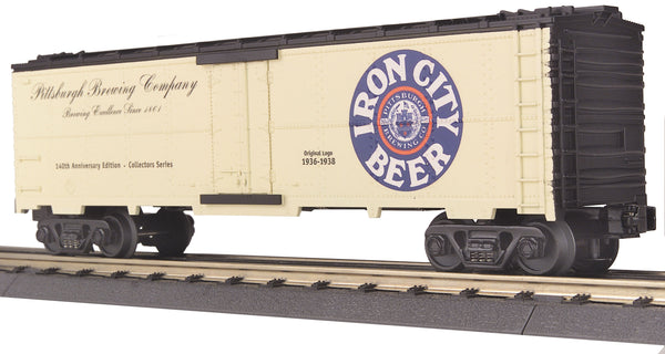 MTH Railking 30-7830 Iron City Pittsburgh Brewing Company 140th Anniversary Edition. O SCALE Like New