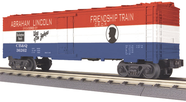 MTH Railking 30-7834 Burlington Modern Reefer Car - Burlington (Abraham Lincoln) Car No.: 36262 O SCALE NEW