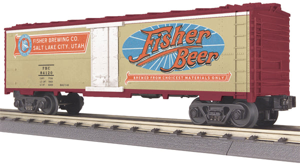 MTH Railking 30-7850 Fisher Beer Modern Reefer Car - Fisher Beer No. 84120 O SCALE NEW