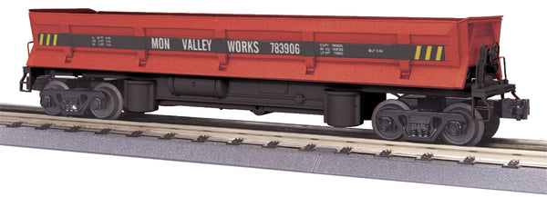 MTH Railking 30-79138 Mon Valley Works Dump Car W/ Operating Bay and Pipe Load  783906 O SCALE Like New