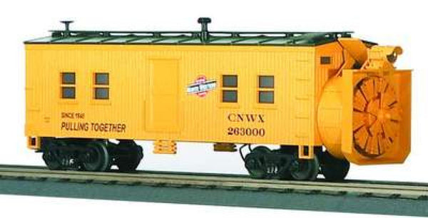 MTH Railking 30-7921 Chicago & North Western RailKing Rotary Snow Plow O SCALE Like New