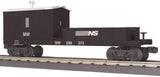 MTH 30-79346, 30-79350 Norfolk Southern Crane Car and Crane Tender Car (Set of 2) O Scale Like New