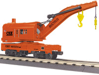 MTH 30-79573, 30-79572 CSX Crane Car and Tender Set (Set of 2 Items) O Scale NEW