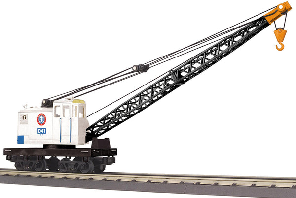 MTH Railking 30-79580 Union Railroad RailKing American Crane Car Road D41 O SCALE NEW