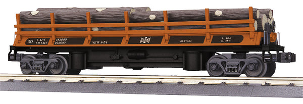 MTH Railking 30-79588 Bessemer & Lake Erie Operating Log Dump Car - Bessemer & Lake Erie O SCALE NEW