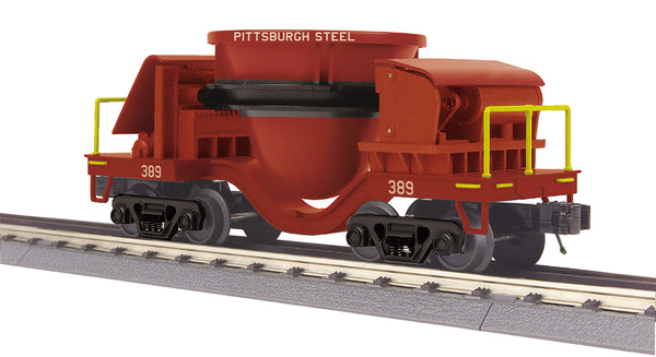 MTH Railking 30-79594 Pittsburgh Steel Slag Car #389. O SCALE Like New