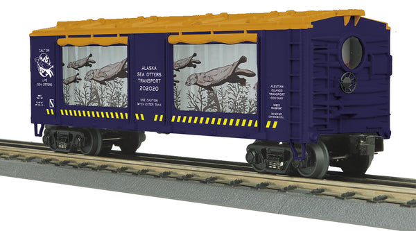 MTH Railking 30-79603 Alaska Sea Otters Operating Action Car #202020. O SCALE NEW