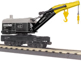 MTH 30-79650, 30-79654 Norfolk Southern RailKing Crane Car and Crane Tender Car (Set of 2) O Scale NEW