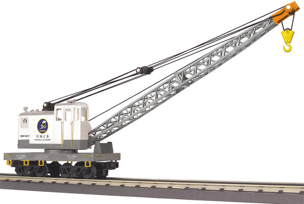 MTH Railking 30-79659 U.S. Navy RailKing American Crane Car Road #10211 O SCALE NEW