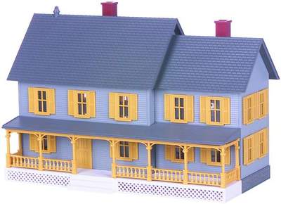 MTH 30-9001 O Gauge Country House Gray with Yellow Shutters. O SCALE Like New