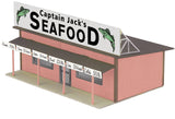 MTH Railking 30-90038 Capt. Jack's Seafood Road Side Stand Building O SCALE Like New