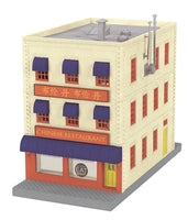 MTH Railking 30-90051 Chinese Restaurant 3-Story City Building w/Fire Escape & Blinking Sign. O SCALE NEW