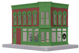 MTH Railking 30-90061 Coffee Shop Opposite Corner Building w/Blinking Sign O SCALE Used Excellent