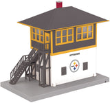 MTH Railking 30-90142 NFL - Pittsburgh Steelers Switch Tower. O SCALE NEW