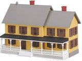 MTH Railking 30-9015 Farm Country House yellow red shutters O SCALE Used Excellent