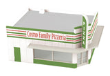 MTH Railking 30-90217 Cosmo Family Pizzeria Single Story Opposite Corner Store O SCALE NEW