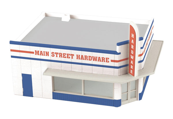MTH Railking 30-90218 Main Street Hardware Single Story Opposite Corner Store O SCALE Like New