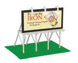 MTH Railking 30-90286 PBC - Pittsburgh Brewing Co. Lighted Billboard "pour on the iron" Iron City O SCALE NEW