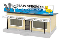 MTH Railking 30-90339 Drain Surgeons Road Side Stand - Drain Surgeons plumbing O SCALE NEW