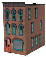 MTH Railking 30-90372 Brown Stone 3-Story Town House O SCALE Like New Damaged Box
