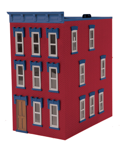 MTH Railking 30 90376 Light Tuscan Brick 3 Story Town House 3. O SCAL