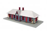 MTH 30-90525 North Pole Country Passenger Station with operating Christmas lights O SCALE NEW