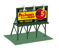 MTH Railking 30-90647 Palisades Park Lighted Billboard - Palisades Park. O SCALE NEW