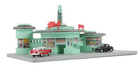 MTH Railking 30-9105 Mel's Diner Drive-In Diner #Mel's Diner. O SCALE NEW