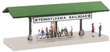 MTH Railking 30-9152 Operating Station Platform - Pennsylvania O SCALE Like New