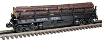 Atlas 3001162-4 Premier Atlantic Coast Line ACL Operating Log Dump Car #165356 (Black/White) O SCALE NEW