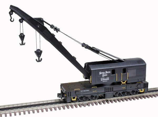 Atlas 3001239 NICKEL PLATE ROAD Crane Car and Tender PREMIER Black/White O Scale NEW