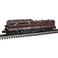 Atlas 3001174-3 O PREMIER LOG DUMP CAR WESTERN PACIFIC 13207 (RED/WHITE) - 3RL O SCALE NEW