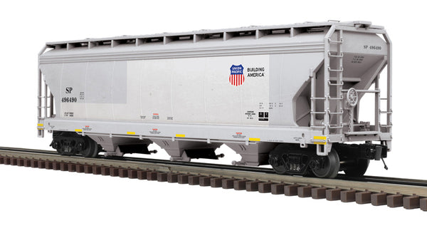 Atlas 3001628-1 UNION PACIFIC/SP PATCH 3-Bay Centerflow Hopper PREMIER Gray/Black O Scale NEW