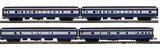 Atlas 3001946 Baltimore & Ohio B&O 70' Streamline 4 car Passenger Set. 3001947 B&O 70' Streamline 2 car Passenger Set Limited O Scale NEW