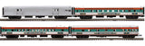 Atlas 3001963 JAMES E. STRATES SHOWS 70' Streamline Passenger 4 Car Set, 3001964 Streamline Passenger Car Set #2, #52, AND 3001965 Streamline Passenger Car Set #3, #4 LIMITED  NEW