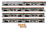 Atlas 3001963 JAMES E. STRATES SHOWS 70' Streamline Passenger 4 Car Set, 3001964 Streamline Passenger Car Set #2, #52, AND 3001965 Streamline Passenger Car Set #3, #4 LIMITED  NEW