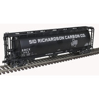 Atlas 3001444-1 SID RICHARDSON 3-BAY CYLINDRICAL HOPPER 354 (BLACK/WHITE) - 3RL O SCALE NEW