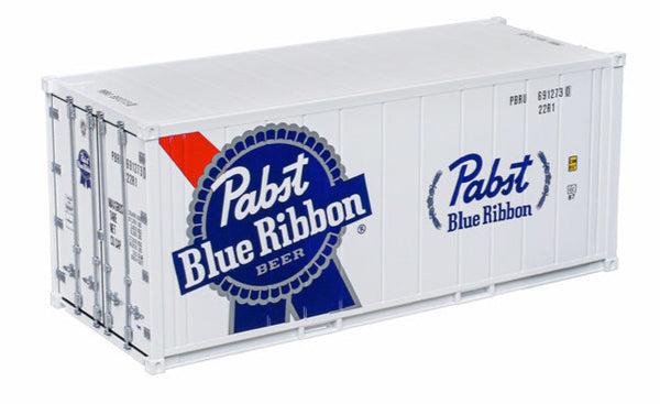 Atlas 3002595-3 PABST BLUE RIBBON 20' Refrigerated Container #PBRU 6912561 O Scale NEW