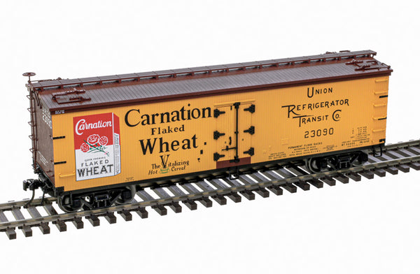 Atlas 3001682-1 Carnation Flaked Wheat 40' Wood Refrigerator Car #23090 limited O Scale NEW