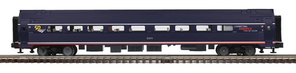Atlas 3007091-2 AMTRAK 50th Anniversary Amfleet Passenger Car Premier Midnight Blue 3 rl  O Scale NEW