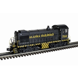 ATLAS 30138048 ALASKA RAILROAD PREMIER S-2 LOCOMOTIVE #7112 (BLACK/YELLOW) - 3RL O SCALE NEW