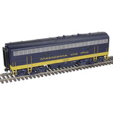 Atlas 30138088 CHESAPEAKE & OHIO F-7B Locomotive MASTER Blue/Yellow #7510 3 RL powered TMCC O Scale Like New