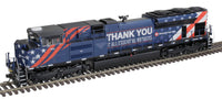 Atlas 30138148 Montana Rail Link (Essential Workers) 4404 (Blue/Red/White) Locomotive  O SCALE NEW