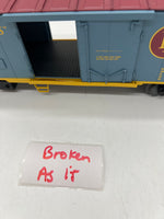 PARTS ONLY BROKEN Lionel 6-84433 the Polar Express scale 40' reefer car O SCALE AS IS Used BROKEN Damaged Box