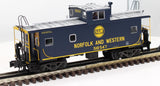 Atlas 6654-1 NORFOLK & WESTERN Standard Cupola Caboose Blue/Yellow/Silver O Scale NEW