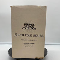 Department 56  North Pole Series 56200 NeeNee's Dolls and Toys Yellowed Box