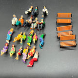 Set of 20 Approx 2 in Figures and 3 benches