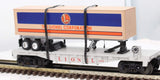 Lionel 6-16924 64240 Lionel Corp. Trailer on Flatcar O Scale Used