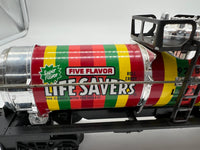 Lionel 6-9278 Life Savers chrome single dome tank car O scale Used Excellent as is