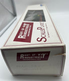 Right-of-Way Industries 56941 Union Pacific flatcar w/ 3 John Deere farm equipment O SCALE Used Excellent Damaged Box